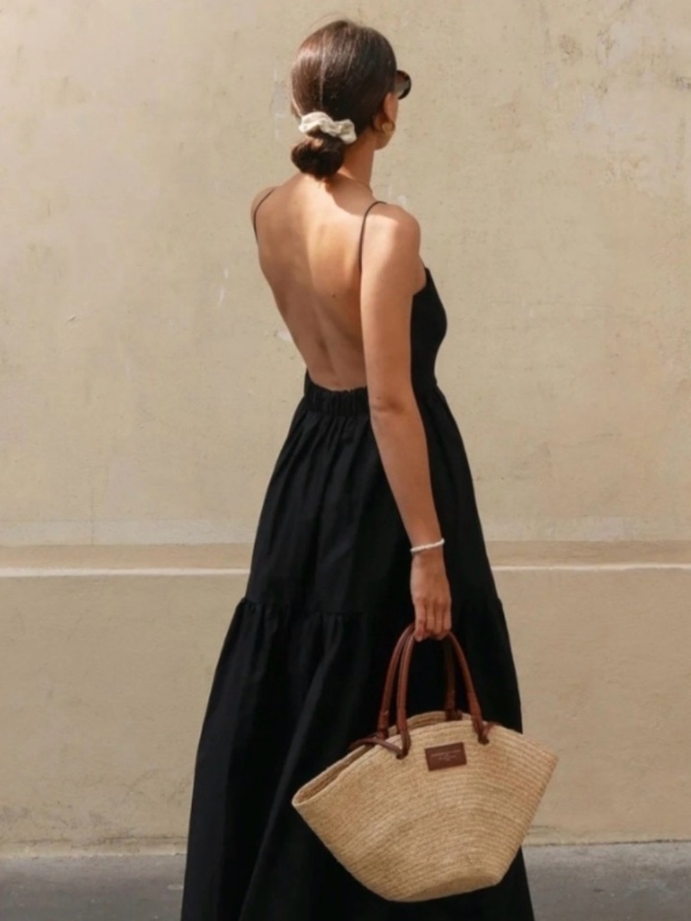 Commence Black Micro-Spaghetti-Strap Maxi Dress - Picture 4 of 5